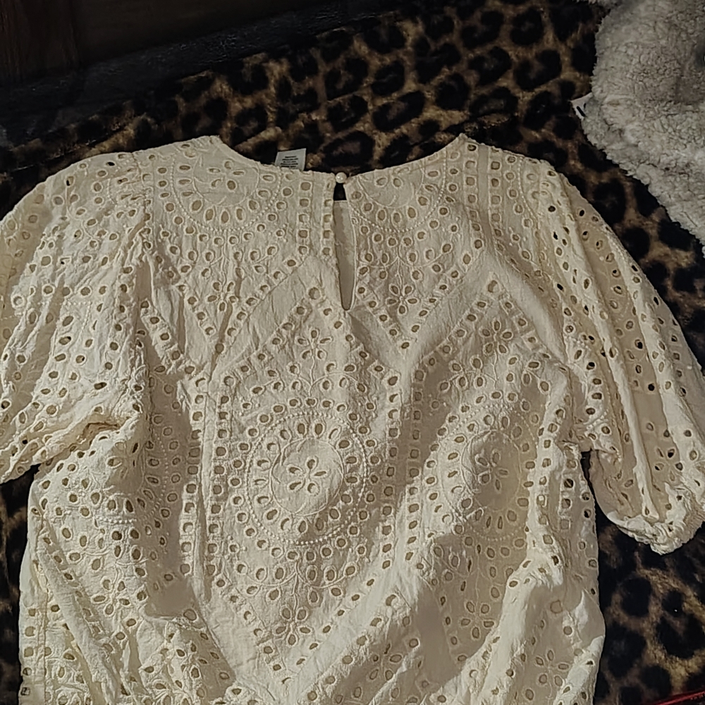 URBAN Romantics Ivory Eyelet Blouse